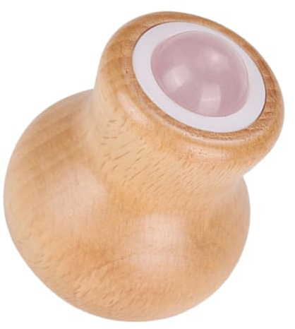 Homoyoyo Jade Gesichtsmassagegerät Massageroller Klein mit Natürlichem Jade Stein für Gesicht und Augen zur Hautstraffung und Augenmassage