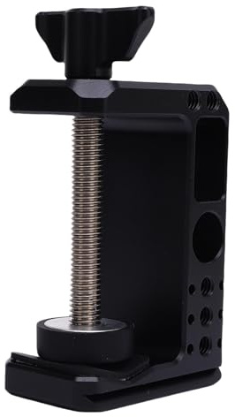 VBESTLIFE Cantero de la Cámara de Sujeción C, Aluminia de Aluminio de Aluminio con Base de Liberación Rápida de hasta 6.2 Cm para la Fotografía de Estudio de Soporte de Luz de Trípode