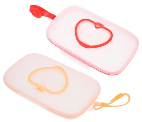 ELAYARD Boîte à Lingettes Portable pour Bébé en Pp Résistante à L'usure, 2 Pièces, Étui Suspendu Pratique pour Poussette ou Lit