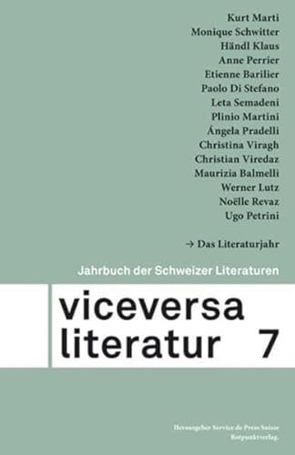 Viceversa 7: Jahrbuch der Schweizer Literaturen