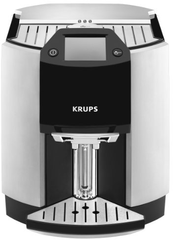 Krups EA 9000 - Cafetera (Independiente, Negro, Acero inoxidable, LCD, De café molido, Café con leche, Capuchino, Leche caliente, Agua caliente, 1,7L)