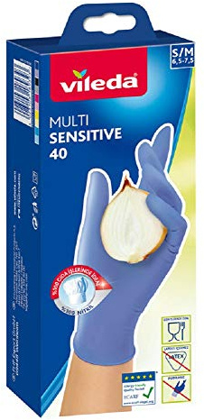 Vileda Gummi-guanti Multi Sensitive S/M 40 pezzo