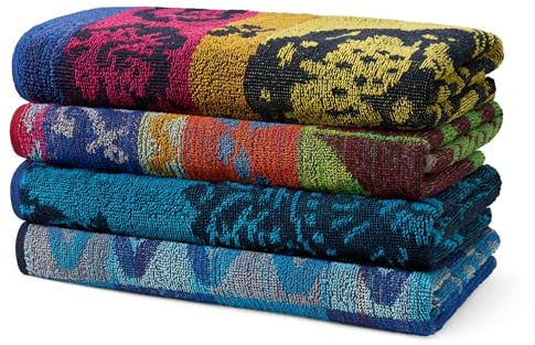 BEN KAUFMAN SALES CO Terry Beach & Pool Towel - Large Cotton Towels for Bath, Gym & More - Soft, Absorbent & Oversized Beach Towel Bundle - Multipack with Assorted Colors - 30” x 60” - Pack of 4