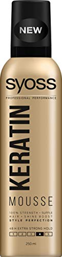 Syoss Keratin Haarschaum für Glanz, extra stark, Fixierstufe: 4 (250 ml)