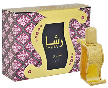 Khadlaj Rasha - Perfume Concentrado en Aceite, 12 ml, Aroma Exquisito y Duradero, Ideal para Ocasiones Especiales