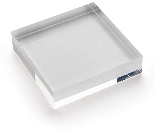 Acrylblock 100x100x25mm transparent, rundum glänzend polierte Seitenkanten/Acryl/Acrylglas - Zeigis®