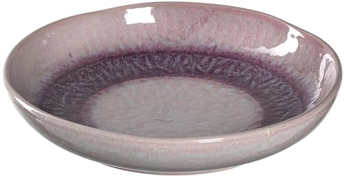 Leonardo Matera tiefer Keramik-Teller, 1 Stück, spülmaschinengeeigneter Speise-Teller mit Glasur, 1 runder Steingut-Teller, Ø 20,7 cm rosa, 018573