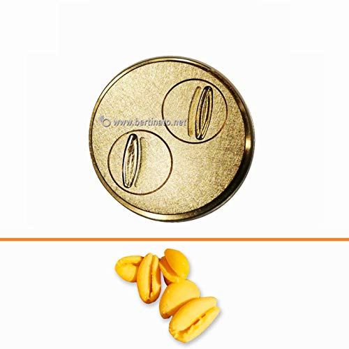 Trafila in bronzo per Pasta Cavatelli lisci 16mm per macchina pasta fresca professionale VIP/2 2,8kg e VIP4 4kg e compatibile FIMAR MPF 2,5 e MPF 4