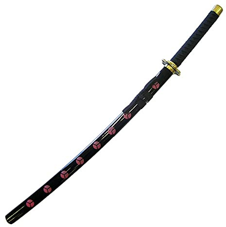 S.M. The red kitetsu sandai katana in metallo Roronoa Zoro On Piece Ornamentale