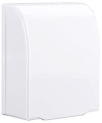 Sortie Couvercle Childproof Clair, Interrupteur Prise Boîtier étanche, Boîtier de Prise étanche, Convient pour les Prises de Salle de Bain, Empêcher l'eau D'éclabousser Dans la Prise(Blanc)