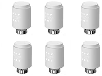 SPORTARC 6 Stück für Tuya ZigBee Heizkörperthermostat Smart Thermostat Heizung Digitaler programmierbarer Heizungsthermostat, kompatibel mit Alexa/Google Home