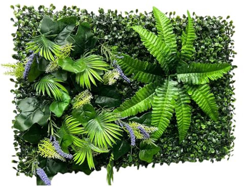 Künstliche Pflanzen-Wandpaneele, Efeu-Sichtschutz-Hecke, Zaun, Haus, Garten, Outdoor, Wanddekoration, Höhe 40 c x Länge 60 cm