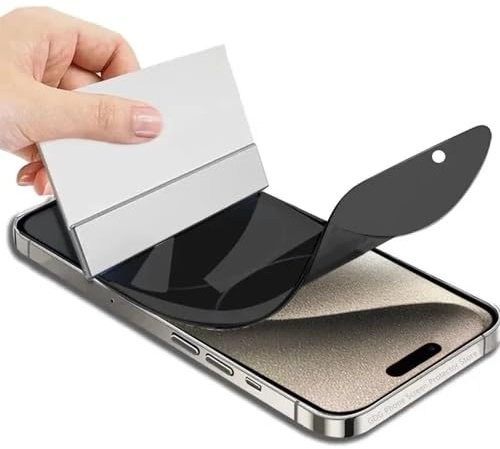 Snailcanfly 2pcs Anti-spia Pellicola idrogel per iPhone 15 Pro Max 6.7 2023 Sensibile Privacy Protezione dello schermo Prova alle esplosioni Pellicola protettiva flessibile TPU Anti-Peeping