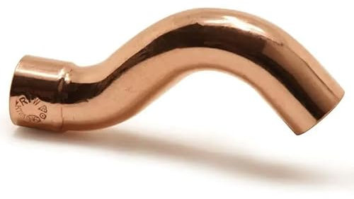 BESCO Überspringbogen aus Kupfer - Pressfitting Kupfer Hochdruckfest - Lötfitting Kupfermuffen Resistent Gegen Hohe Temperaturen - DVGW geprüft - 22mm (Obejście 1k 22)