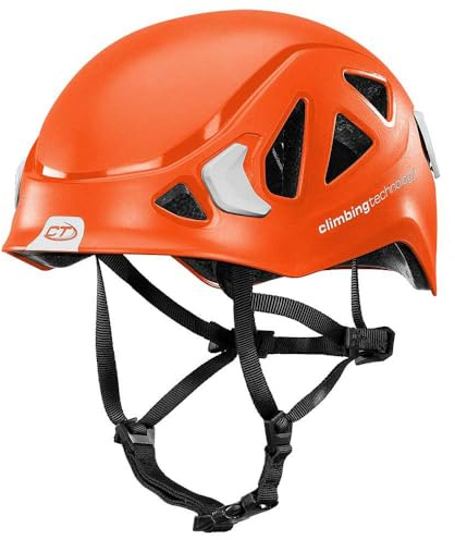 Climbing Technology Unisex Eclipse Kletterhelm, orange-white, 48-56CM