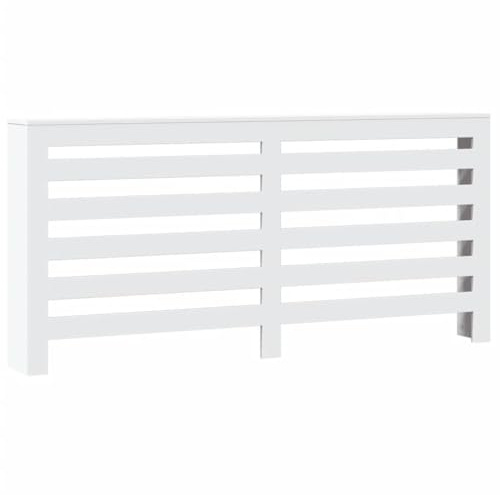 vidaXL Heizkörperverkleidung Weiß 175x20x82 cm Holzwerkstoff