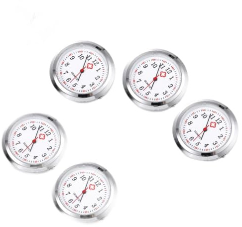 SAFIGLE Taschenuhr Zifferblatt Aus Glas Für Krankenschwesteruhr Und Pflegekraftuhr Einsatz DIY Uhrteile Zum Ersetzen Kreatives Zubehör Für Taschenuhren 6 Stück