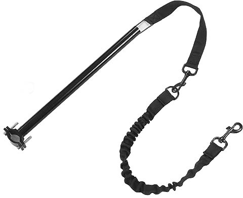 Leapiture Fahrrad-Hundeleine, einziehbare Hundeleine aus Nylon und Metall, abnehmbar, robust, für Radfahren, Training, Joggen