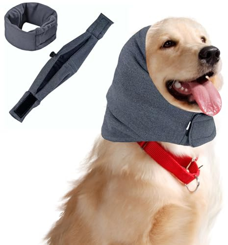 FORYNXHWIN Dog Snood, High-Elastic Polyester Neck and Ears Warmer, Dog Soothing Head Cover Easy to Wear Adjustable Suitable for Dogs Noise Reduction Soothing Winter Warmth