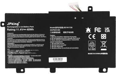 JPking B31N1726 Laptop Battery for ASUS FX80 FX80G FX80GD FX80GE FX80GM FX86 FX86FE FX86FM TUF Gaming FX504 FX504GD FX504GE FX504GM FX505DY FX505GE FX505GD FX505GM FX505GM FX505GE 5GT GT A15 FA506