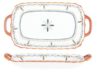 Bol et assiette simples et personnalisés - Bol et assiette - Vaisselle en céramique - 30,5 cm Heyi - Double oreille