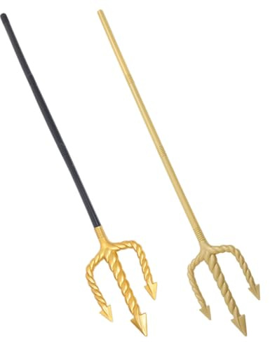 Ipetboom 2pezzi Tridente Giocattolo Per Halloween Accessorio Per Costume Da Diavolo Per Adulti e Ragazza Forchetta Da Demone Per Cosplay e Feste Mascherate