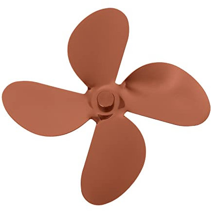 Garneck Aluminum Alloy Fan Blades for Fireplace Blades Replaceable Practical for Home Heating for Fireplace