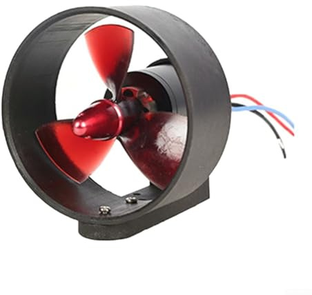Zilimontt RC Boot Unterwasser-Thruster 16 V 300 W bürstenloser Motor, 40 A ESC, 3550 KV500 eingebauter Motor, 12–24 V Leistung, 5 kg Schub, Nylon-Schale und Aluminiumabdeckung (Vorwärtspropeller)