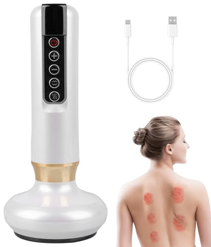 Cellulite-Massagegerät, Handheld Cellulite Massager, Schröpfmassagegerät Gegen Cellulite, Anti Cellulite Massagegerät mit 12 Gängen, Verstellbares Handmassagegerät für Bauch, Taille, Arme, Beine