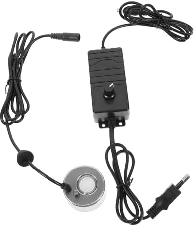 Brumisateur D’Aquarium Ultrasonique 4,6cm sans Lumière pour Bassin | Débit Maximal 550ml/h, Tête de Pulvérisation, Plastique Noir, pour Rocaille et Eau Intérieure