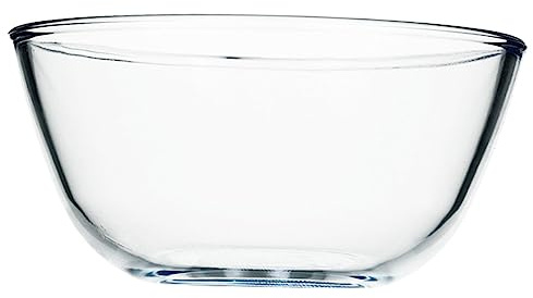UKCOCO Bol Verre Transparent pour Salade et Soupe Bol Multifonction Créatif pour Compatible Micro Ondes Grand Saladier Design