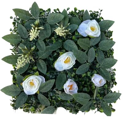 KESOTO Panel de Pared de Césped con Pantalla de Privacidad Verde de 12 Pulgadas