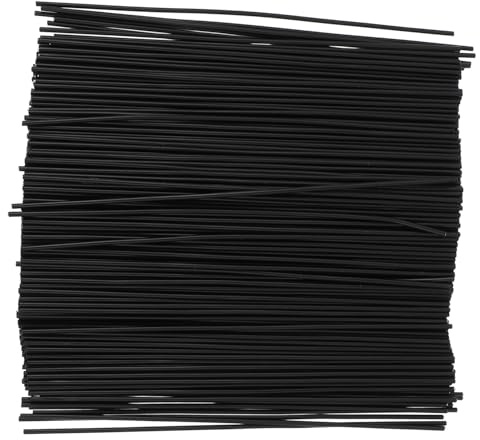 SHINEOFI Lot De 1000 Fils D’attache De Jardinage Noirs 0,7 Mm x 12 Cm Pour Fixation Branches Et Plantes, Liens De Fixation Robustes Multi-usages Pour Jardin Et Vigne, Ligatures Solide Professionnelles