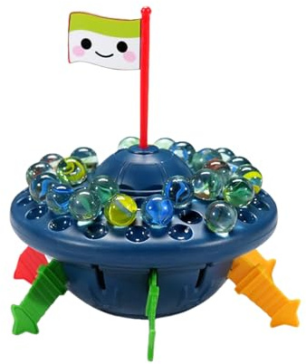 Marmorvåg - Stapelbar leksak med 12 x 15 cm 2-i-1 våg | Familjefestspel, för barn, föräldrar, familjekväll, fest, julåterförening, födelsedag, equilibr