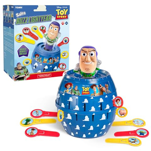 Bizak Salta Buzz Lightyear, Juego de acción con Figura Oficial Toy Story, Varillas con Personajes, a Partir de 4 años (30693938)