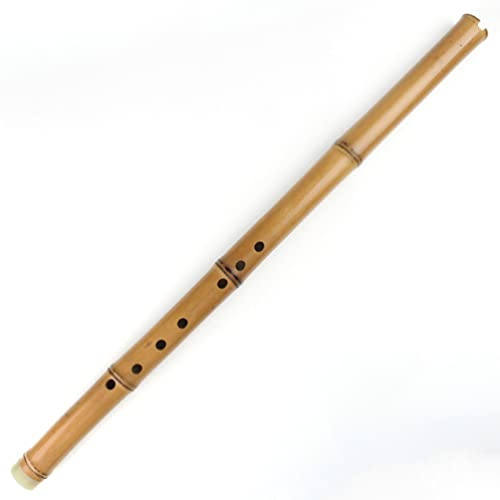 flauto di bambù, Flauto di bambù cinese Xiao in legno verticale tradizionale strumento musicale fatto a mano for principianti flauto registratore vocale