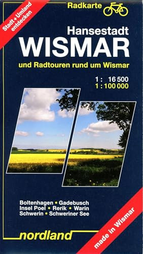 Radfahrer Stadtkarte Hansestadt Wismar: 1:16500. Mit Cityplan