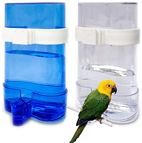 Automatischer Futterspender und Tränke für Vögel - 2 in 1 Papageien Futterspender und Wasserspender für Wellensittiche und Nymphensittiche