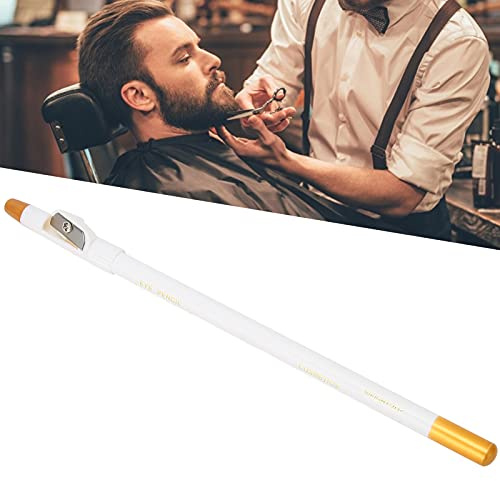 Betued Barber Pencil, Beard Pencil Filler for Men, Water/Sweat Proof Beard Pen, White