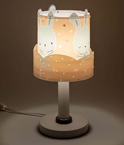 Dalber Kinder Tischlampe Nachttischlampe Baby Bunny Rosa Hase Rosa