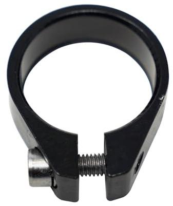 Laxzo ® Bike Seat Post Clamp Aluminium Alloy Bicycle Quick Release Seatpost Collar 31.8mm /34.9mm for MTB Road Casual Bike Bicycle (34.9mm, Black)