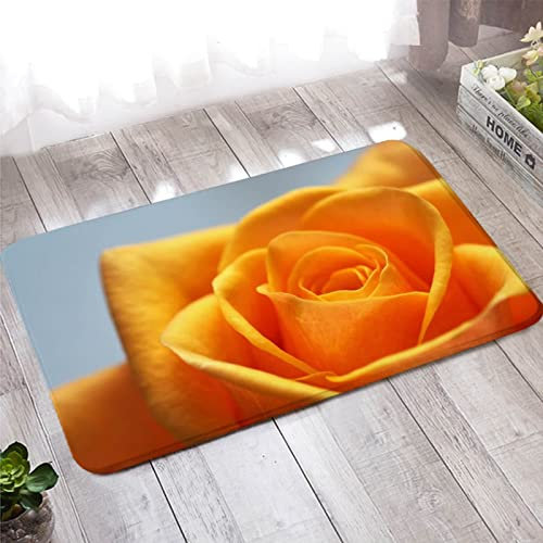 Tappeto per porta, 40X120cm Giallo Area Tappeto Fiore Flanella Benvenuto Mats Tappeto Tappeto