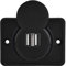 Presa USB Incasso 12v, Presa USB per Auto Doppie Prese di Ricarica per Case Mobili Presa USB Presa USB Integrata Doppia Presa di Ricarica Cavo Rosso, per Camion Roulotte Moto