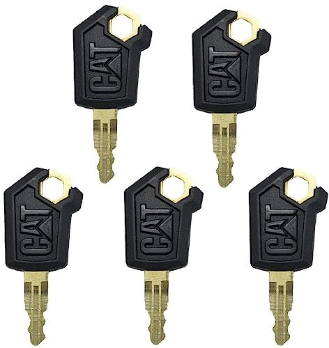 10 Pcs Ersatz Start Schlüssel Schwere Ausrüstung SchlüsselMaster Schlüssel Schalter Schlüssel Zündung Schlüssel 5P8500 für Caterpillar (CAT) Bagger LKW Loader Dozer Skidsteers (10)