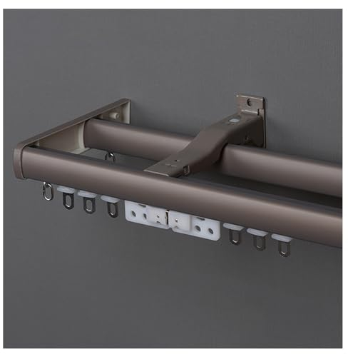 Set Di Binari Per Tende Doppio, Bastone Per Tenda Da Esterno, Asta Per Tende A Parete Binario E Raccordi Per Tende Per Carichi Pesanti, Schermo A Pannello Scorrevole Sospeso Per Divisorio/ Soggiorno (