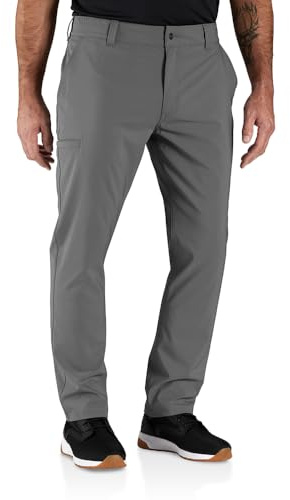 Carhartt Men's Relaxed Tapered Force Phoenix Pant, Steel, Medium Tall