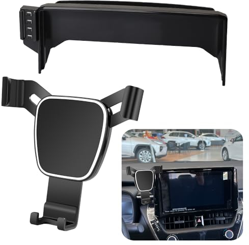 LUNQIN Support de téléphone de Voiture pour Toyota Corolla 2020-2025, Toyota Corolla Cross 2022-2025 Hybride écran 8 Accessoires Automobiles Support de Navigation Décoration intérieure Écran de