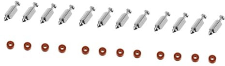 OFFSCH 3ensembles Set De Valves à Aiguille De Carburateur Pour Tondeuse à Gazon Accessoires De Tondeuse Acier Avec Joints