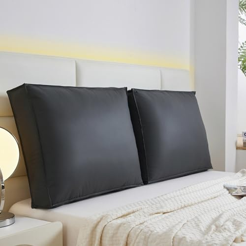 Hoowarm Cuscini Testata Letto Singolo/Matrimoniale Grande Supporto Lombare Cuscino Parete Removibile Lavabile Lettura Schienale per Letto e Divano Cuscino da Lettura(B,70x50cm/27x19in(1pc))