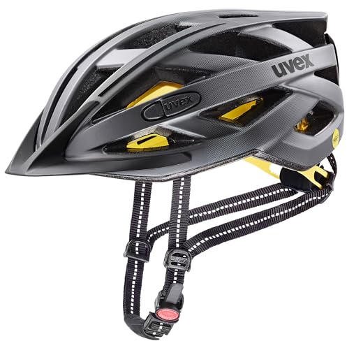uvex City i-vo MIPS - Leichter Fahrradhelm für Damen und Herren - MIPS-Sysytem - waschbare Innenausstattung - Titan matt - 52-57 cm